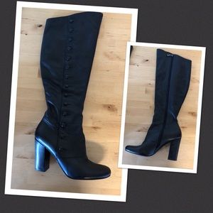 EUC Bertie Leather Boots Button Boots